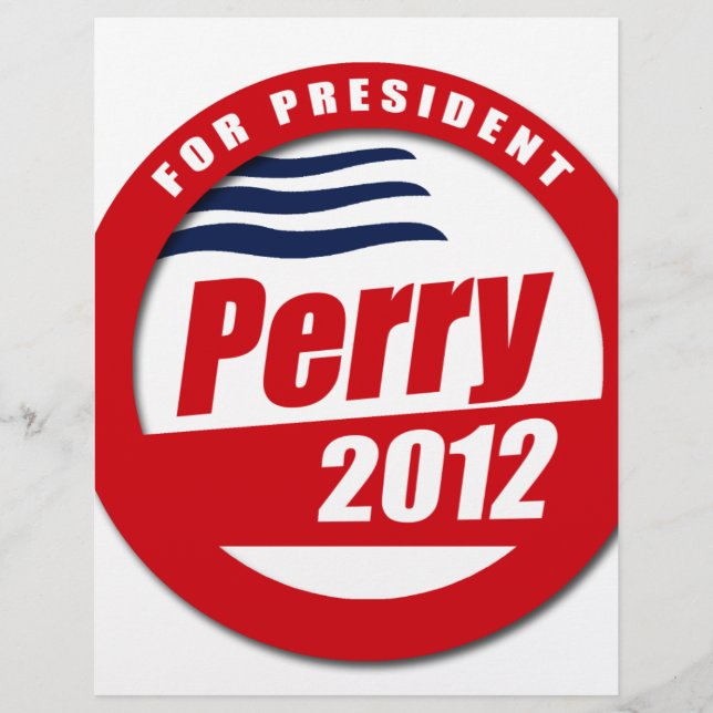 Rick Perry 2012 Flyer (Front)