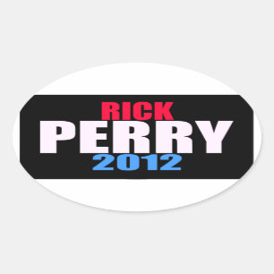 Rick Perry 2012 Oval Sticker