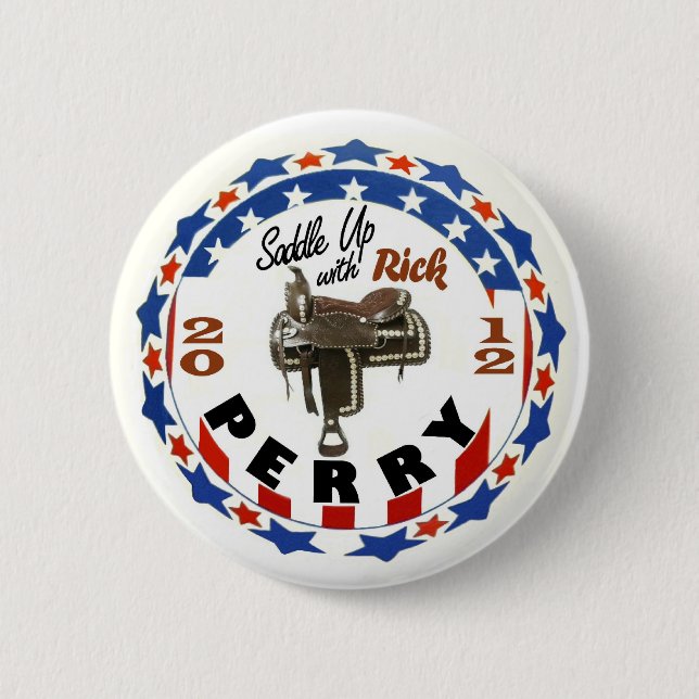 Rick Perry 2012 President 6 Cm Round Badge (Front)