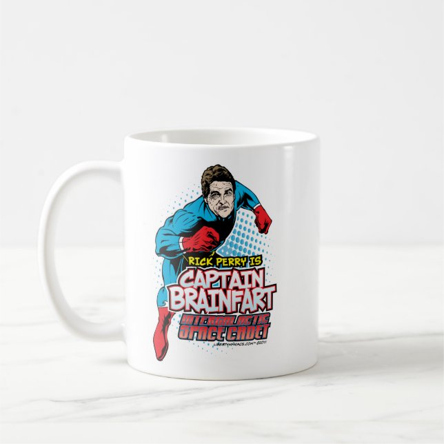 Rick Perry Captain Brainfart Mug (Left)