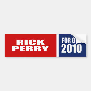RICK PERRY FOR GOVERNOR BUMPER STICKER