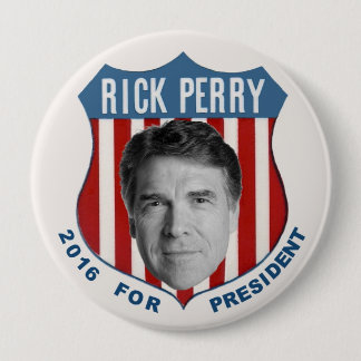 Rick Perry for President in 2016 10 Cm Round Badge