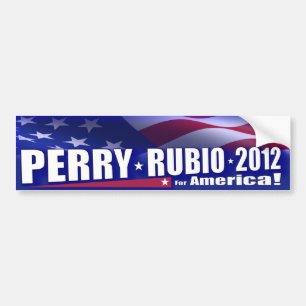Rick Perry Marco Rubio 2012 GOP Bumper Sticker
