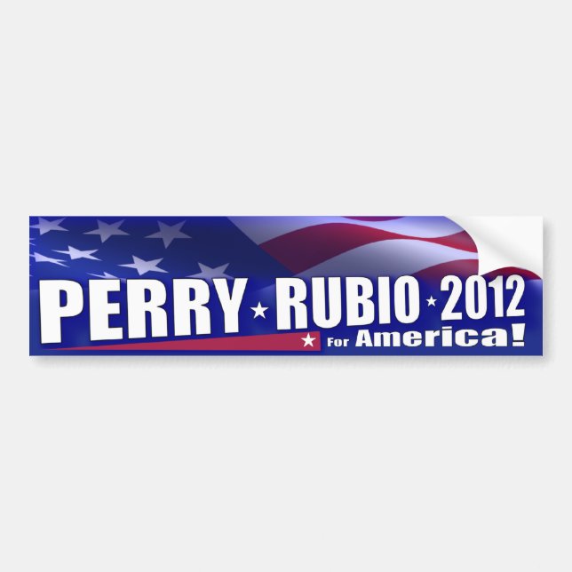 Rick Perry Marco Rubio 2012 GOP Bumper Sticker (Front)