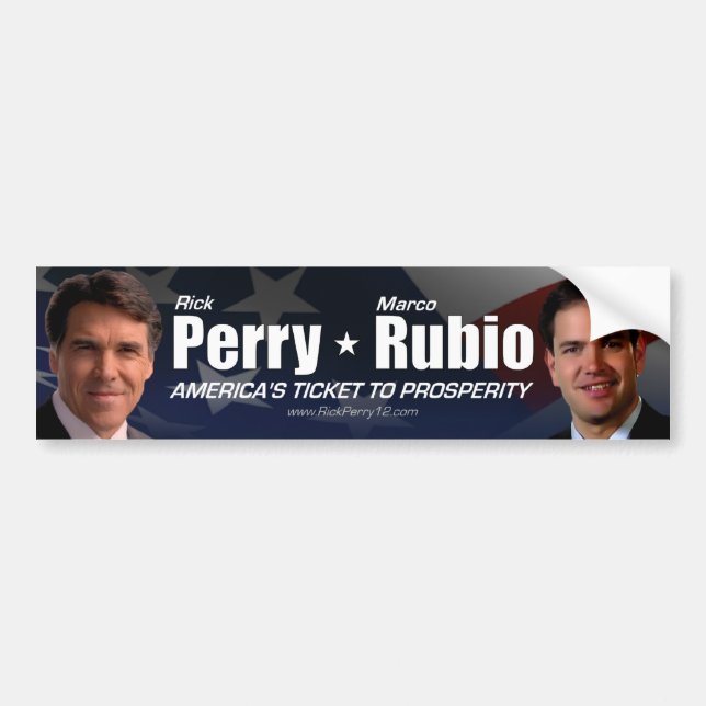 Rick Perry - Marco Rubio Bumper Sticker (Front)