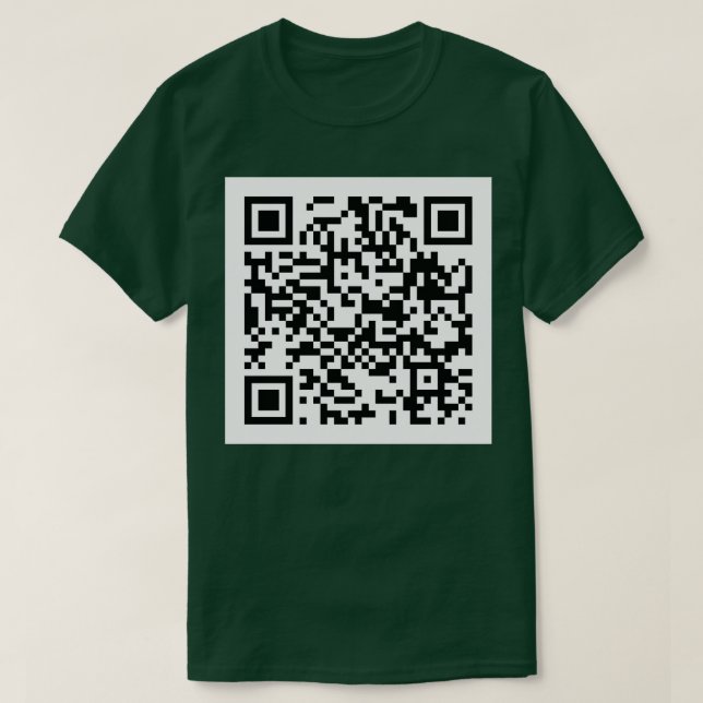 Rick Roll QR Code TShirt (Design Front)