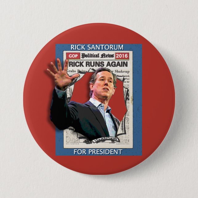 Rick Runs Again 7.5 Cm Round Badge (Front)