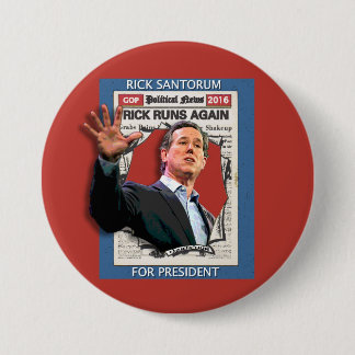 Rick Runs Again 7.5 Cm Round Badge