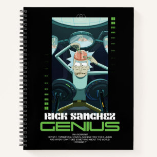 Rick Sanchez Genius Quote Graphic Notebook