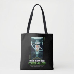 Rick Sanchez Genius Quote Graphic Tote Bag