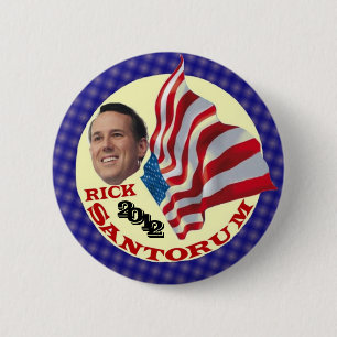 Rick Santorum 2012 6 Cm Round Badge