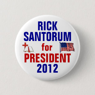 Rick Santorum 2012 6 Cm Round Badge