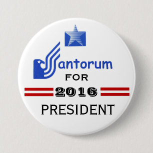 Rick Santorum 2016 7.5 Cm Round Badge