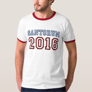 Rick Santorum President 2016 Athletic Font T-Shirt
