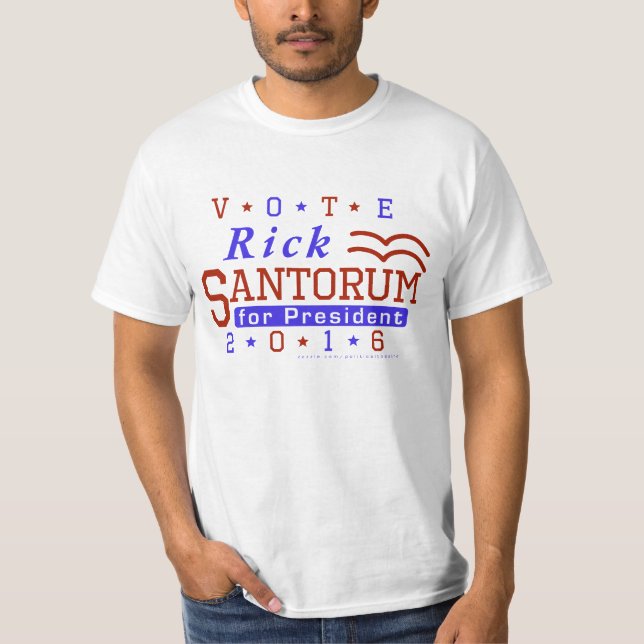 Rick Santorum President 2016 Election Republican T-Shirt (Front)