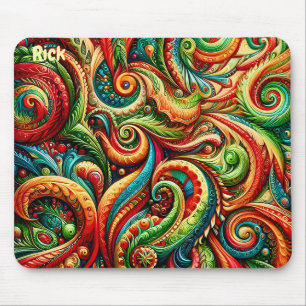RICK ~ Wild Birthday Pattern ~ Mousepad