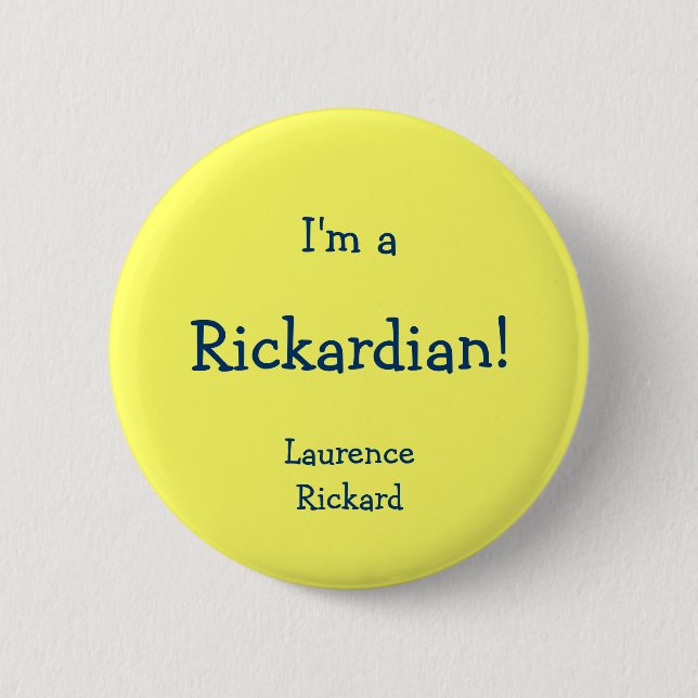 Rickardian 6 Cm Round Badge (Front)