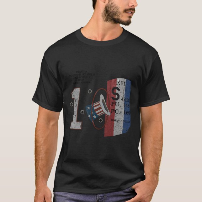 Rickenbacker Spad Xiii Wwi Aviation History Series T-Shirt (Front)