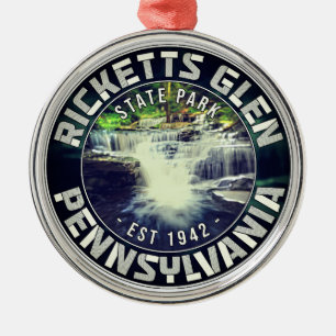 Ricketts Glen Pennsylvania - Vintage Souvenirs Metal Tree Decoration