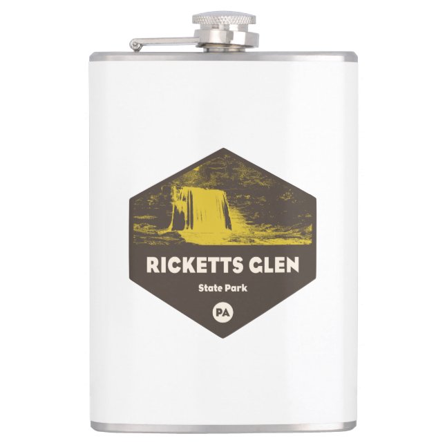 Ricketts Glen State Park Pennsylvania Hip Flask (Front)