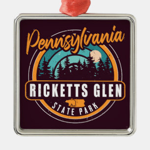 Ricketts Glen State Park Pennsylvania  Metal Tree Decoration