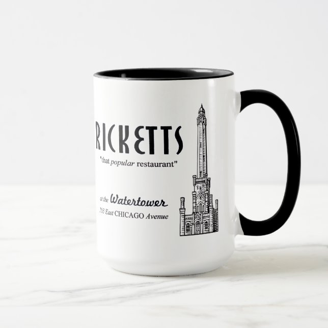 Ricketts Restaurant, Chicago, Illinois Mug (Right)