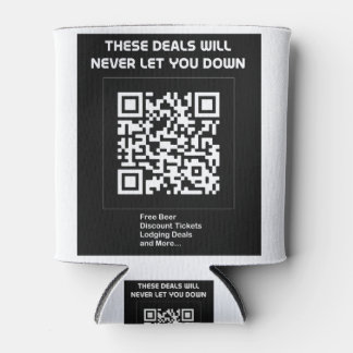 Rickroll QR code Can Cooler