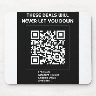 Rickroll QR code Mouse Mat