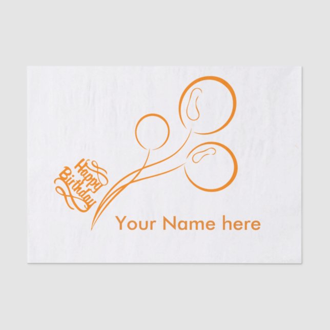 ricks happy birthday tissue paper (Front)