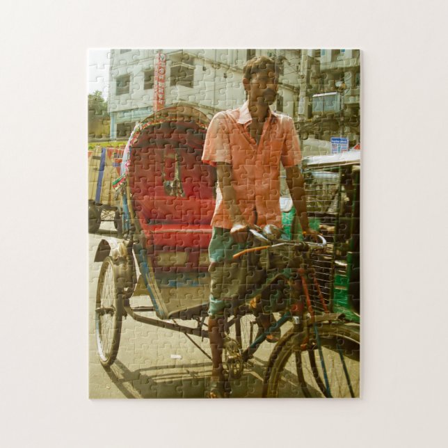 Rickshaw Taxi Bangladesh Jigsaw Puzzle (Vertical)