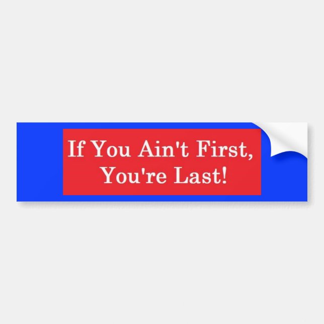 Ricky Bobby Bumper Sticker (Front)