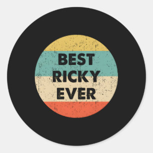 Ricky Name Classic Round Sticker