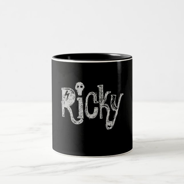 Ricky-Name-Mug-Rockin' Two-Tone Coffee Mug (Center)