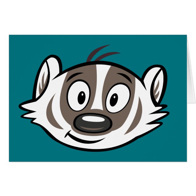 Ricky Racoon | Boomer Badger Face (Front Horizontal)