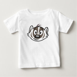 Ricky Racoon   Boomer Badger Face Baby T-Shirt