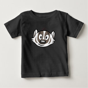 Ricky Racoon   Boomer Badger Face Baby T-Shirt