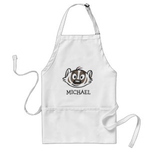 Ricky Racoon   Boomer Badger Face Standard Apron