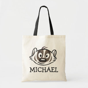 Ricky Racoon Boomer Badger Face Tote Bag