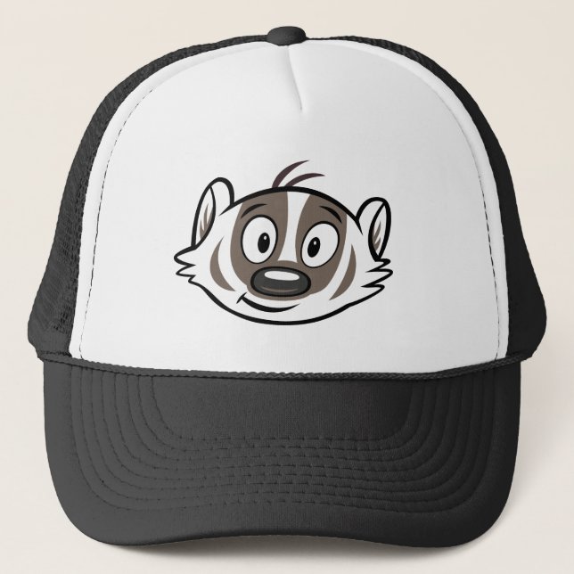 Ricky Racoon | Boomer Badger Face Trucker Hat (Front)