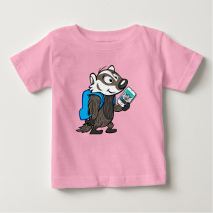 Ricky Racoon Boomer Badger Selfie Baby T-Shirt