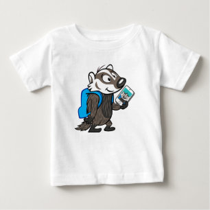 Ricky Racoon   Boomer Badger Selfie Baby T-Shirt