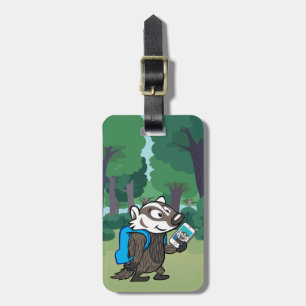 Ricky Racoon   Boomer Badger Selfie Luggage Tag