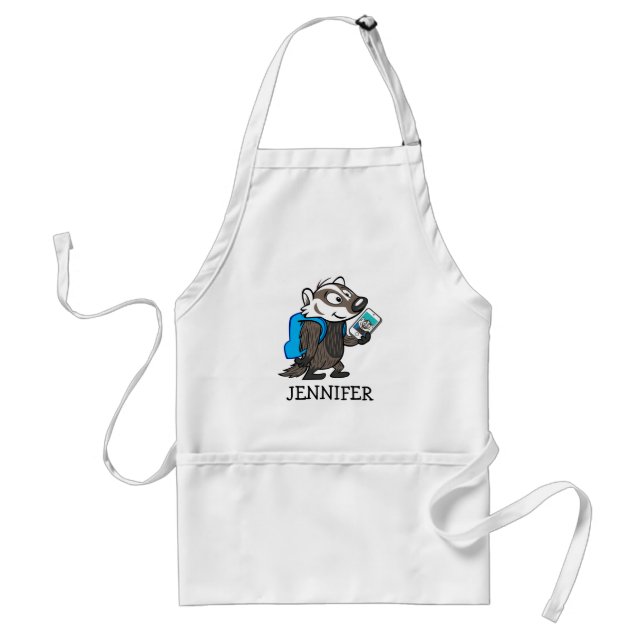 Ricky Racoon | Boomer Badger Selfie Standard Apron (Front)