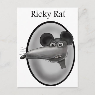 Ricky Rat  Cartoon Postcard