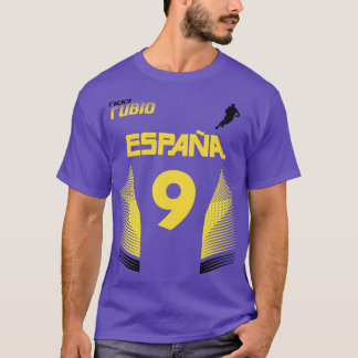 Ricky Rubio Retro Spain Euro National Basketball F T-Shirt