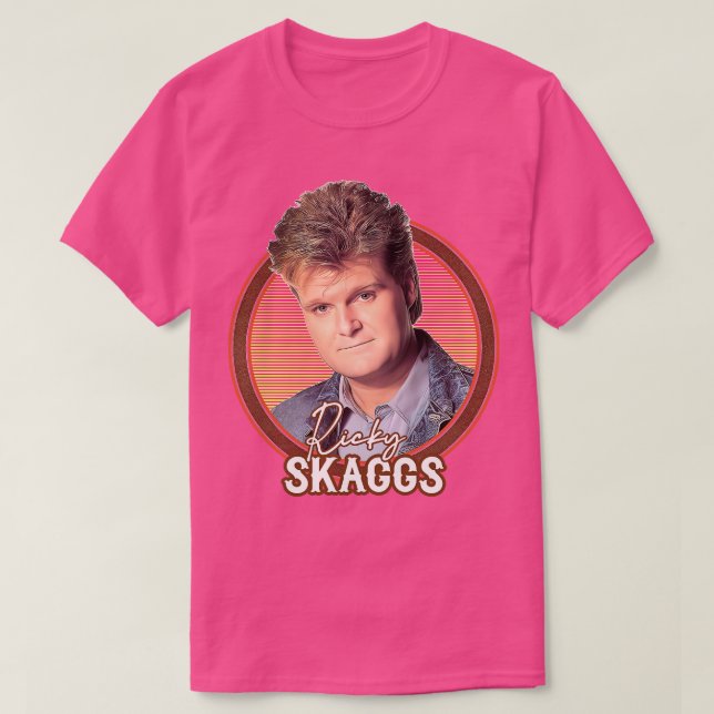 Ricky Skaggs Retro Style Fan Design TShirt 2 (Design Front)