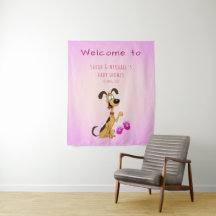 Rico the Dog Baby Girl Shower