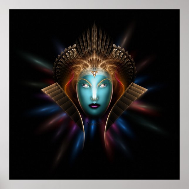 Riddian Queen Fractal Art Poster (Front)