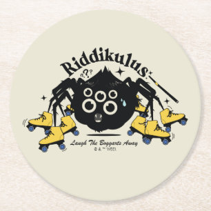 Riddikulus - Laugh the Boggarts Away Round Paper Coaster