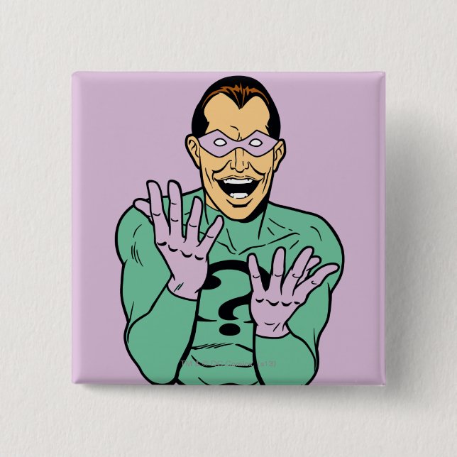 Riddler 15 Cm Square Badge (Front)